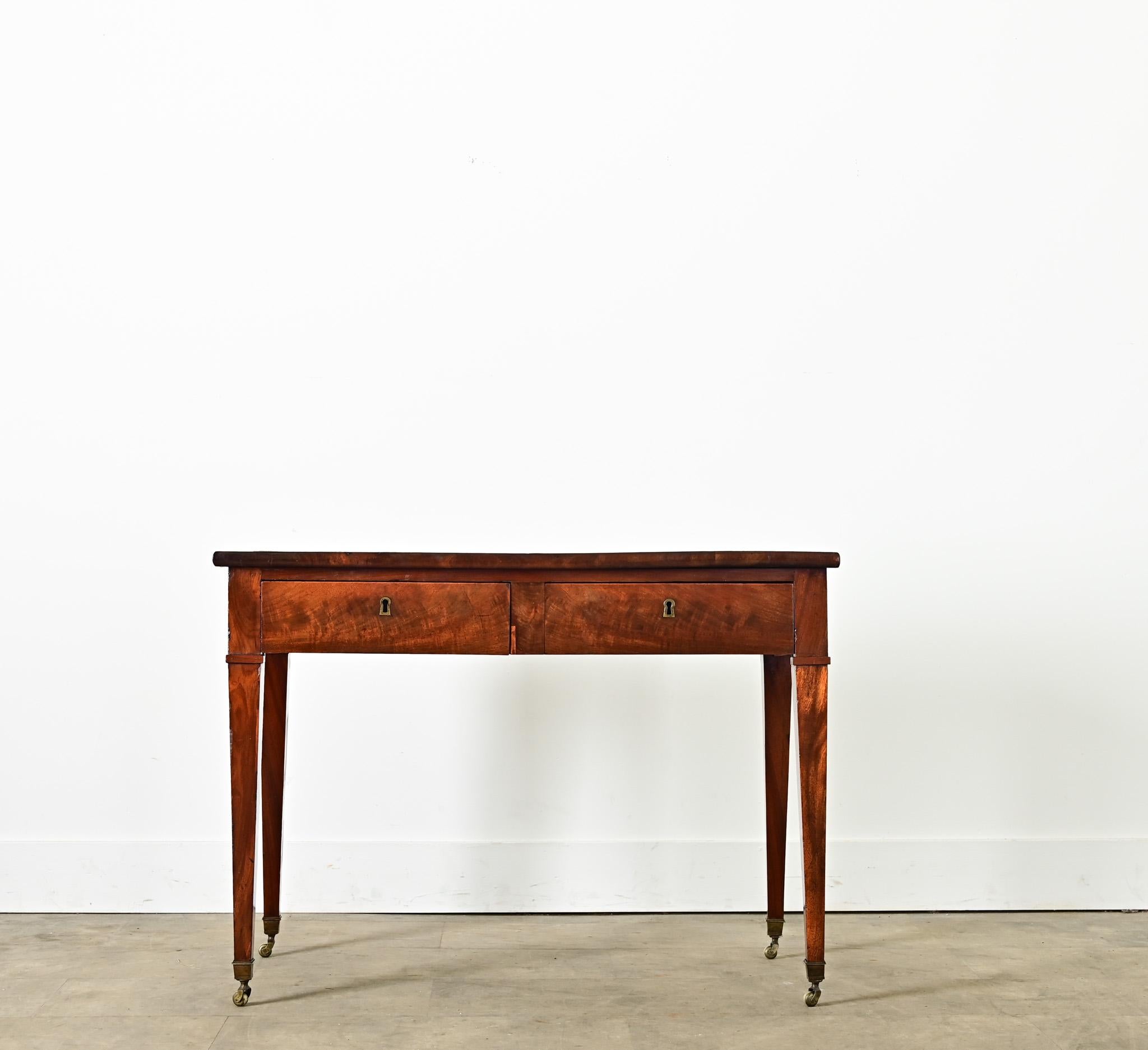 Carved French 19th Century Petite Directoire Desk For Sale