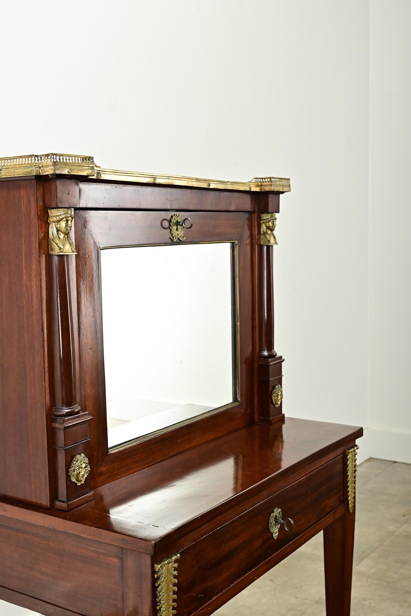 French 19th Century Petite Empire Secretary 2