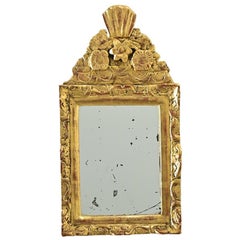 French 19th Century Petite Gilt Mirror