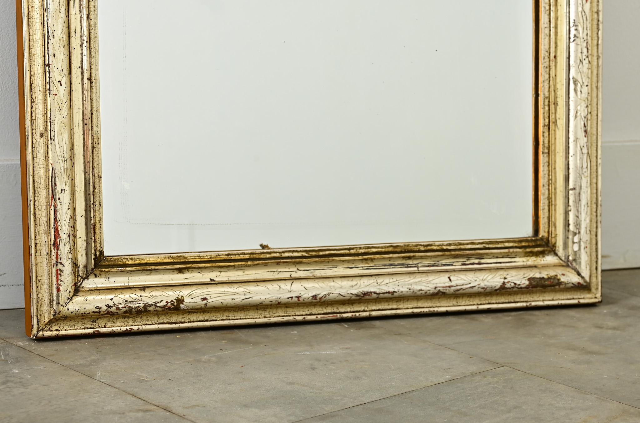 XIXe siècle Petite Miroir Louis Philippe doré du 19ème siècle en vente