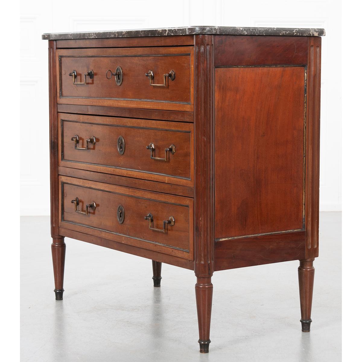 French 19th Century Petite Louis XVI Style Commode 1