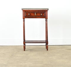 French 19th Century Petite Mahogany Bedside Table