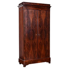 French 19th Century Petite Mahogany Louis Philippe Armoire