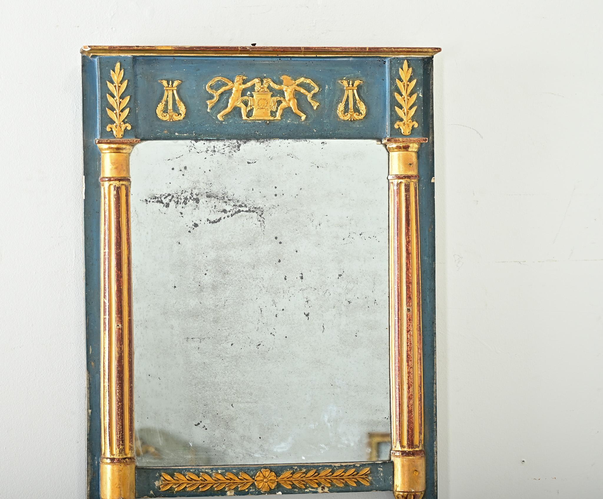 Neoclassico Petite Trumeau neoclassico francese del XIX secolo in vendita