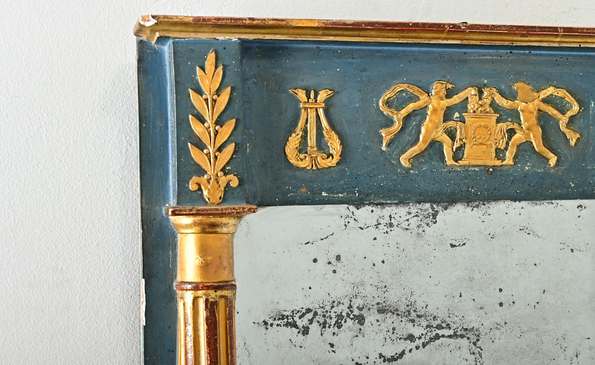 Petite Trumeau neoclassico francese del XIX secolo in vendita 1