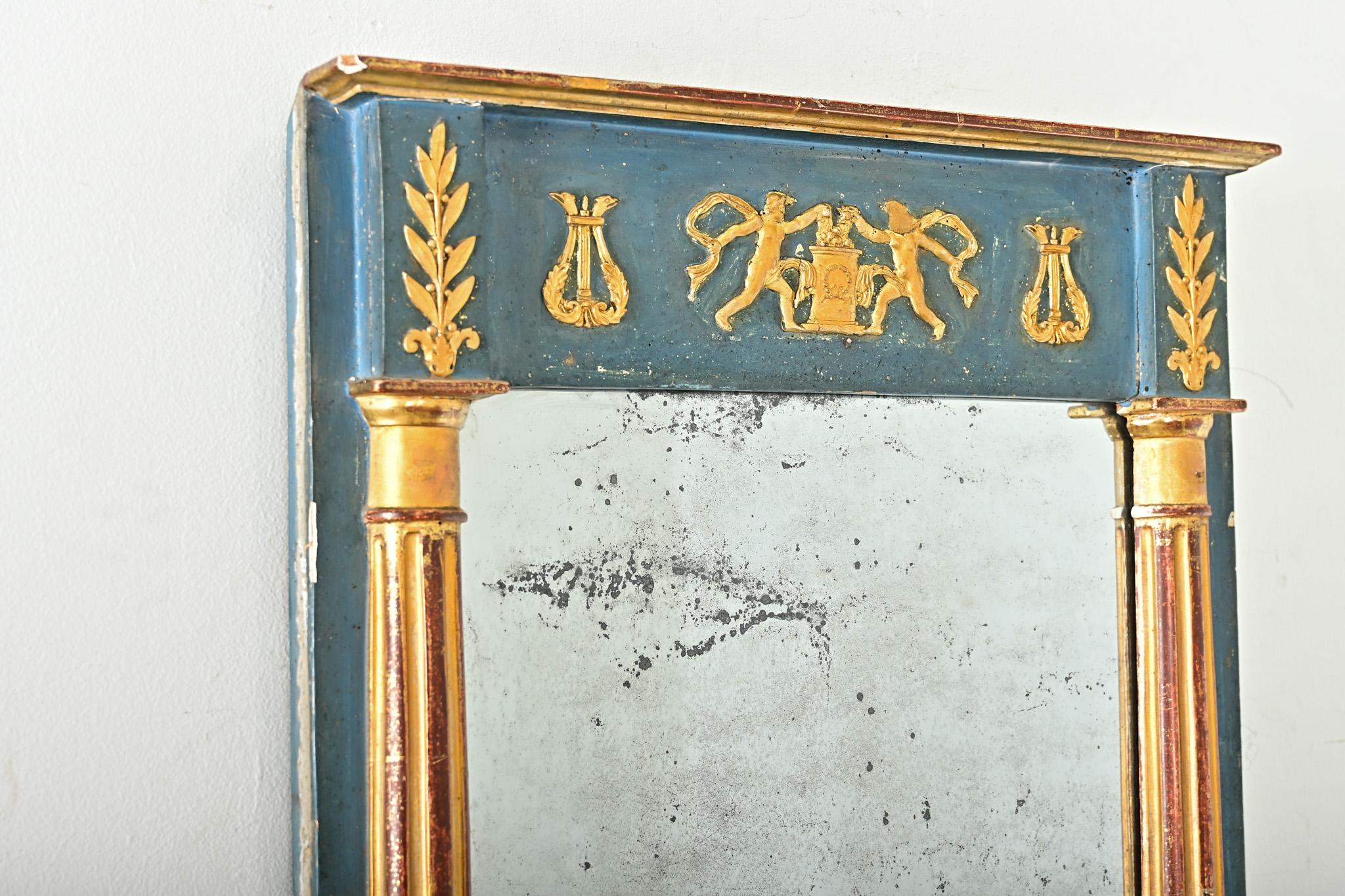 Petite Trumeau neoclassico francese del XIX secolo in vendita 2