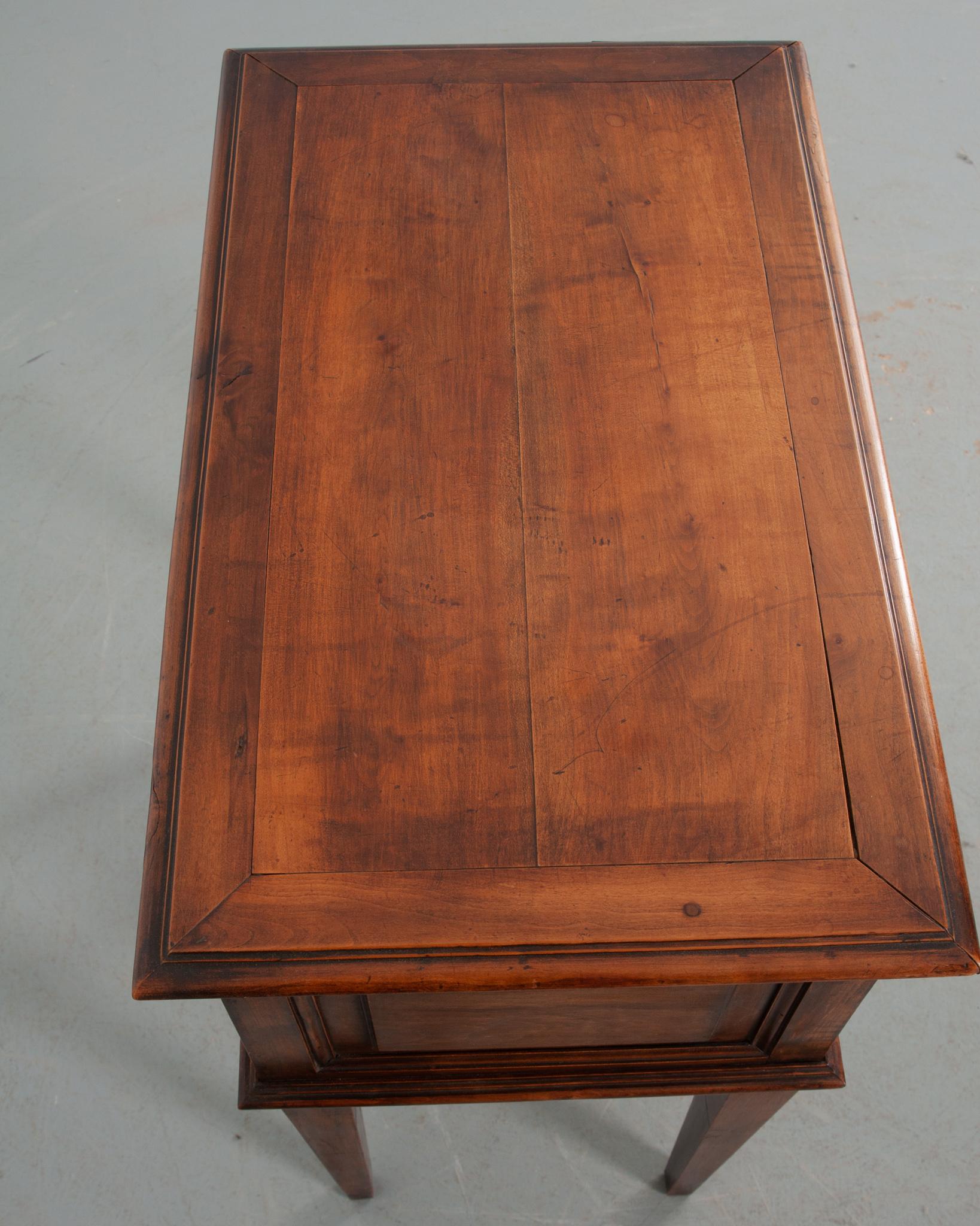 Hand-Crafted French 19th Century Petite Walnut Table
