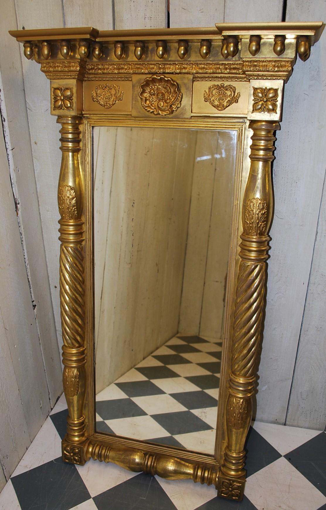 Mid-19th Century French 19th Century Pier Mirror/Overmantle Mirror For Sale