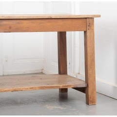 French 19th Century Pine and Oak Drapers Table