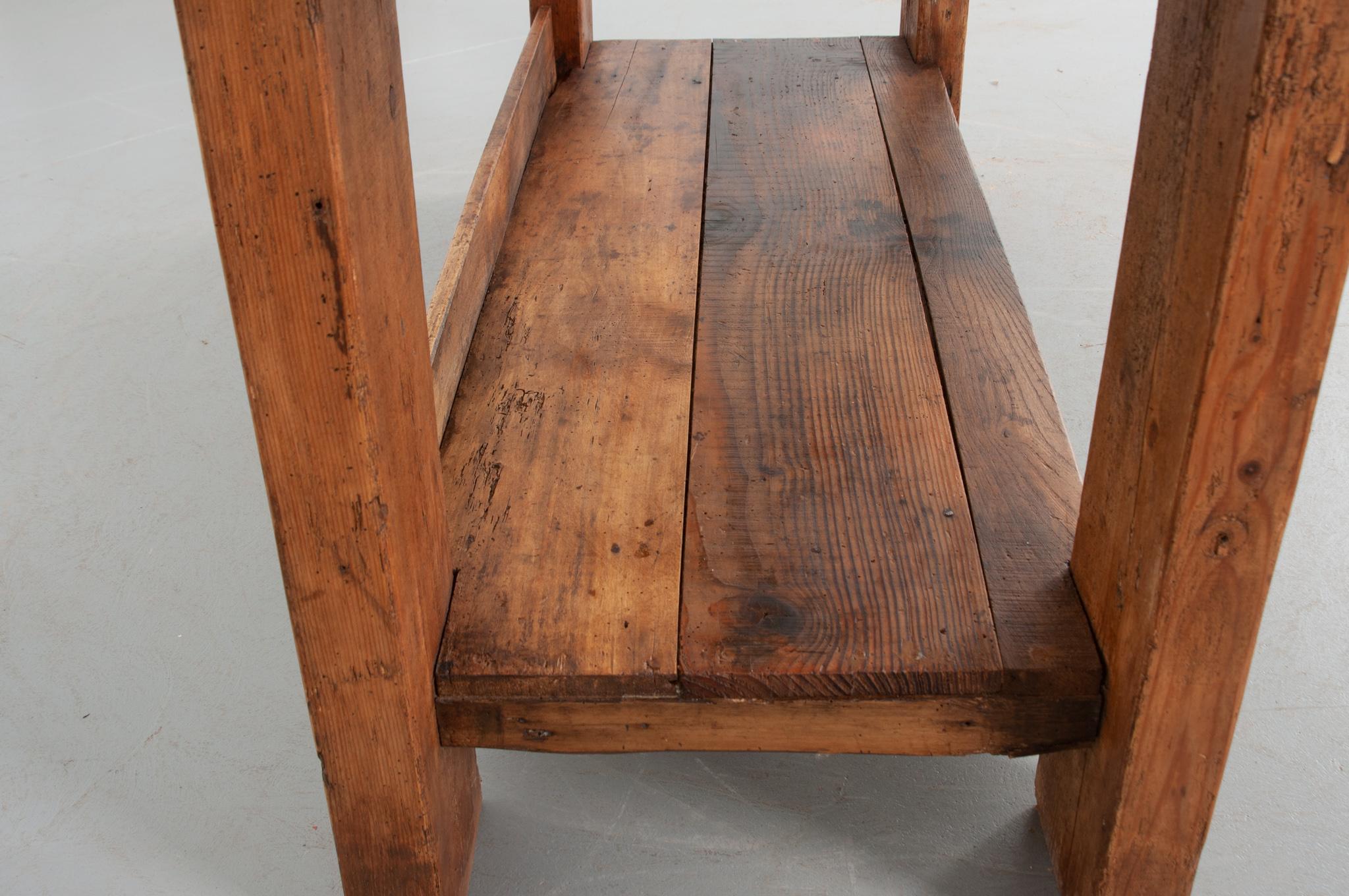 French 19th Century Pine Artisans Workbench For Sale at 1stDibs