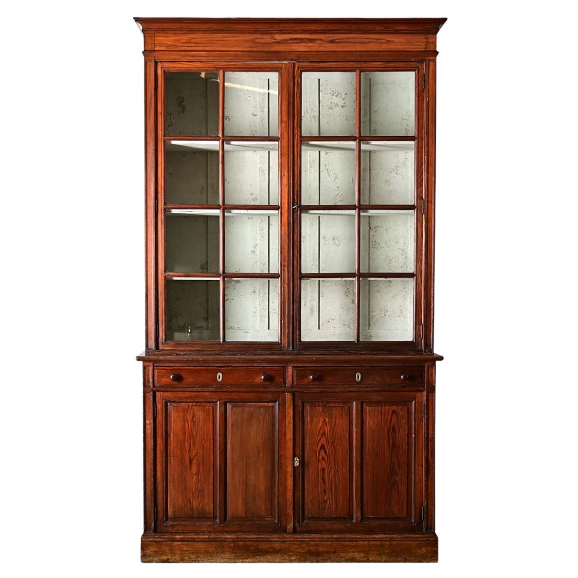 French 19th Century Pine Bibliotheque