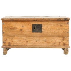 French 19th Century Pine Coffer