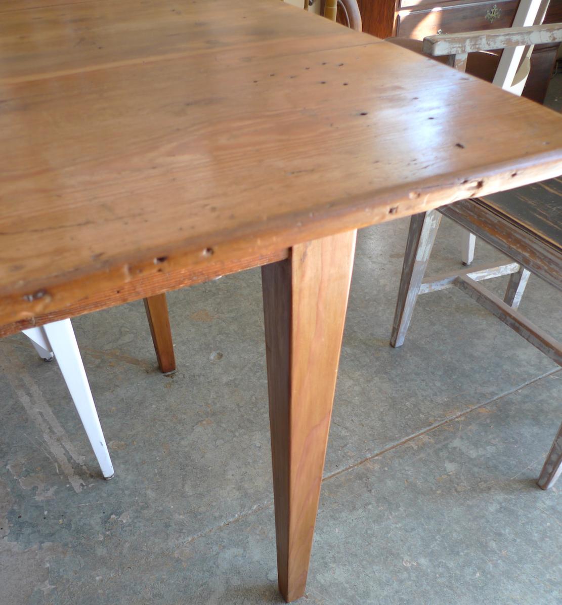 French 19th Century Pine Country Farm House Dining Table 11