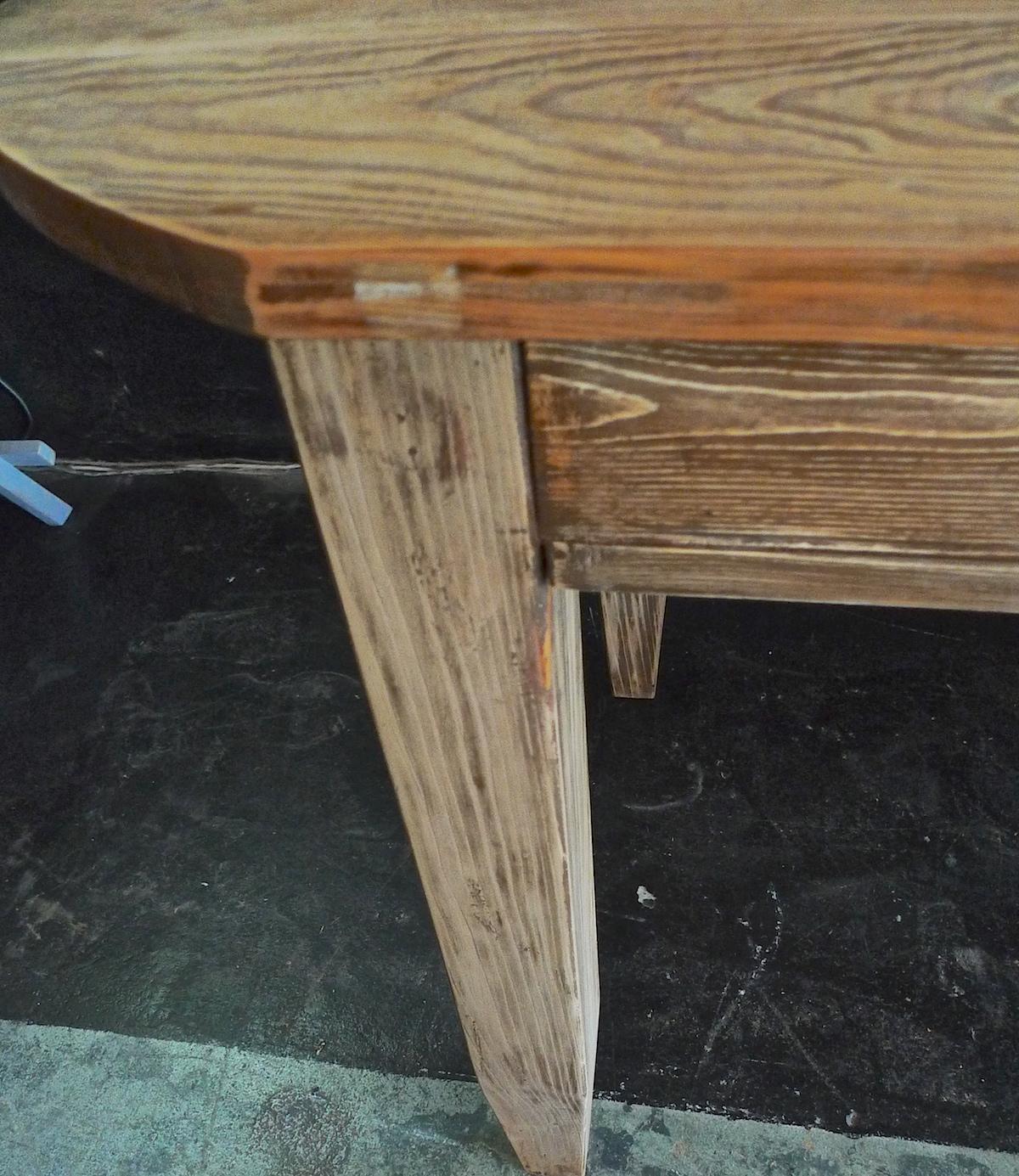 French 19th Century Pine Country Farmhouse Table. 4