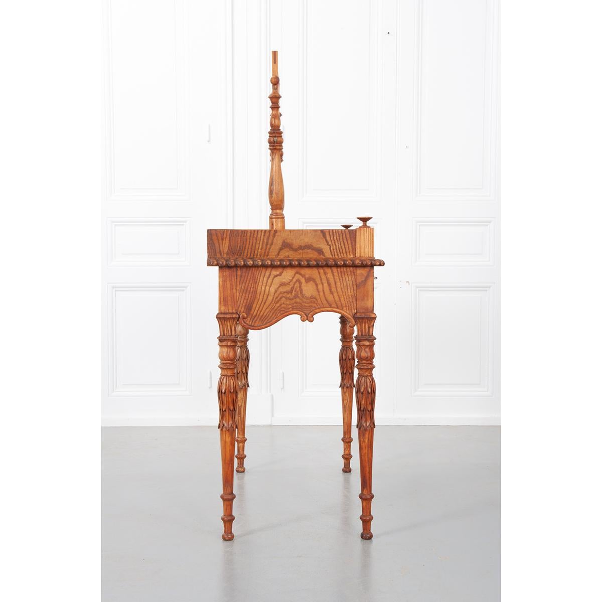 French 19th Century Pine Dressing Table 1