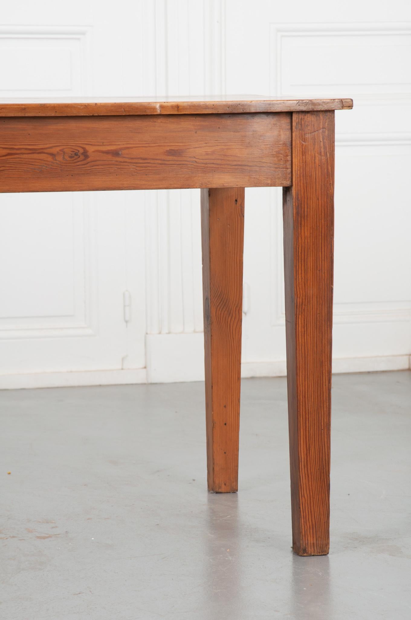 French 19th Century Pine Farm Table 4