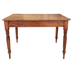 French 19th Century Pine Farm Table