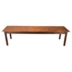 French 19th Century Pine Long Dining Table
