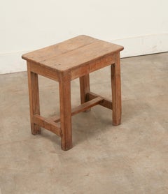 French 19th Century Pine Stool