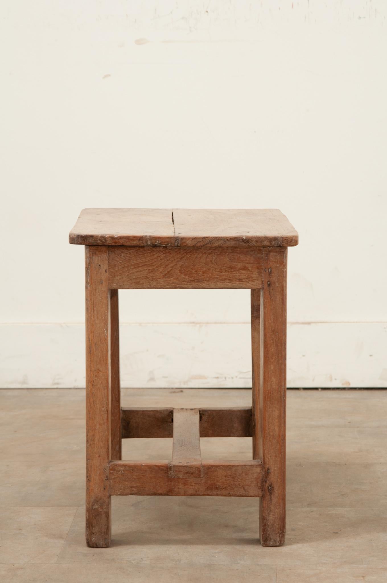 French 19th Century Pine Stool For Sale 1