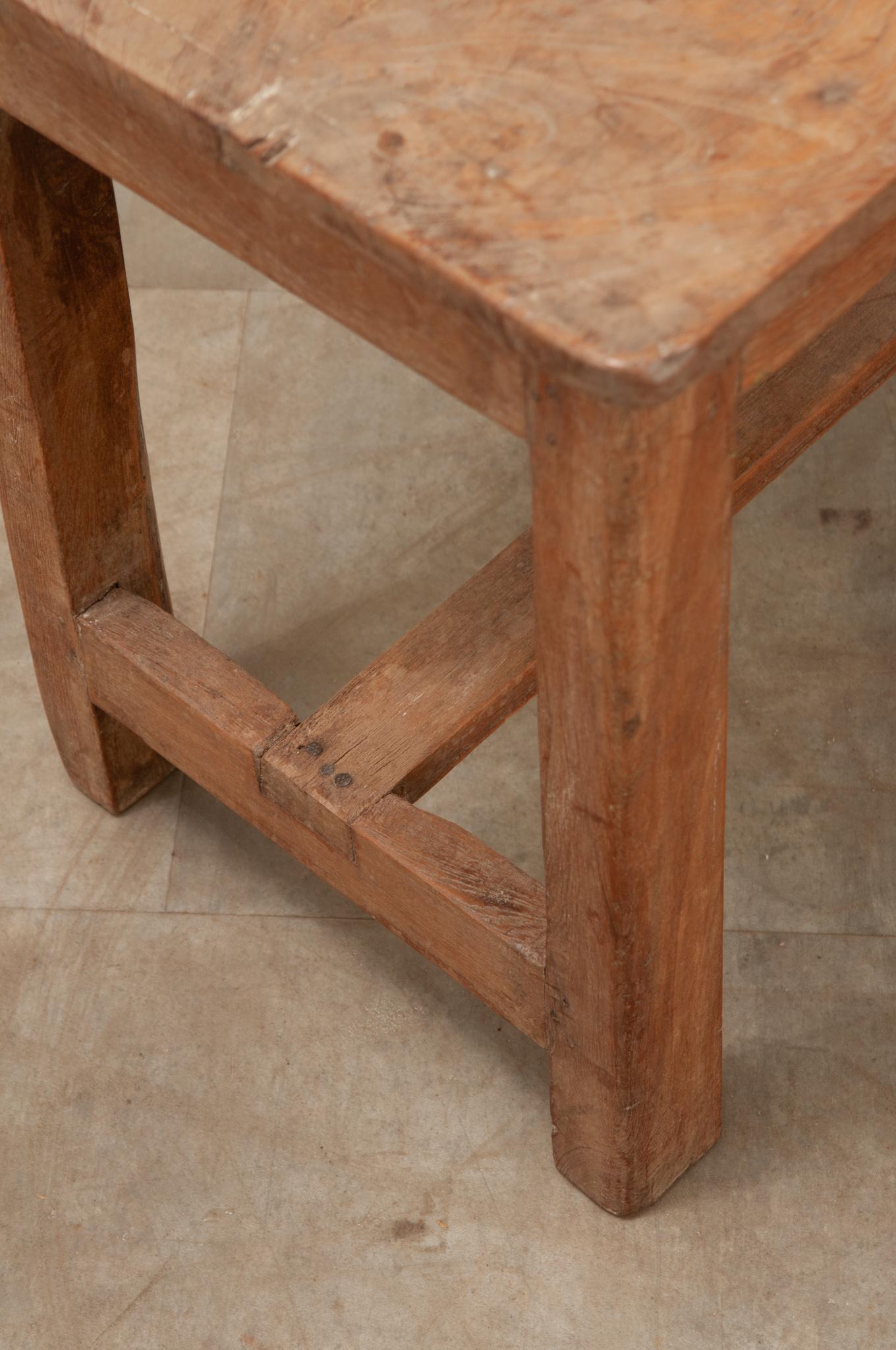 French 19th Century Pine Stool For Sale 2