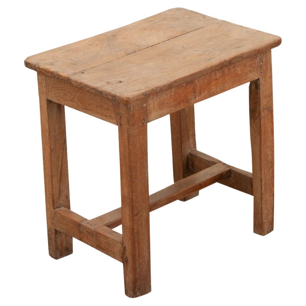 French 19th Century Pine Stool For Sale