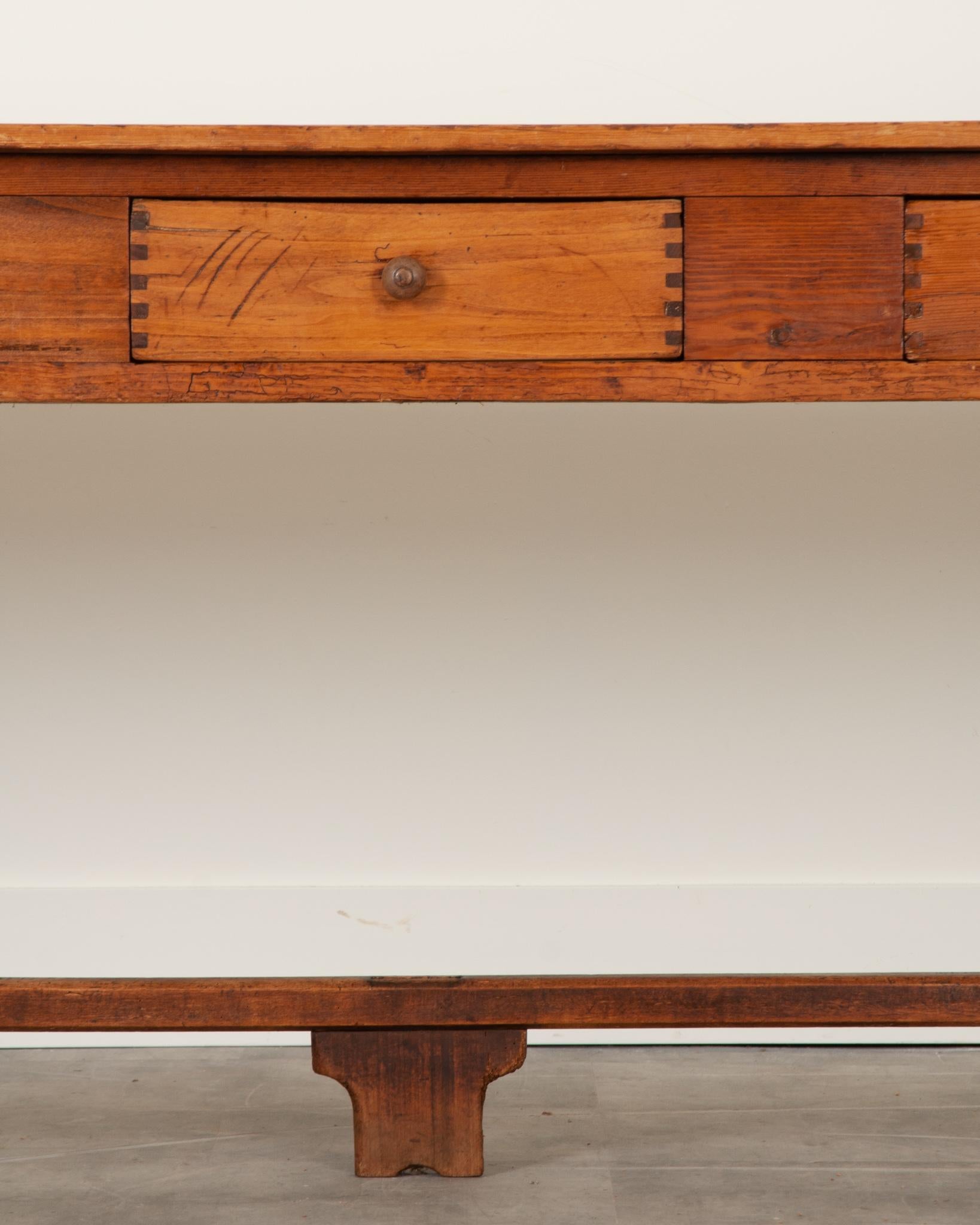 Wood French, 19th Century, Pine Table
