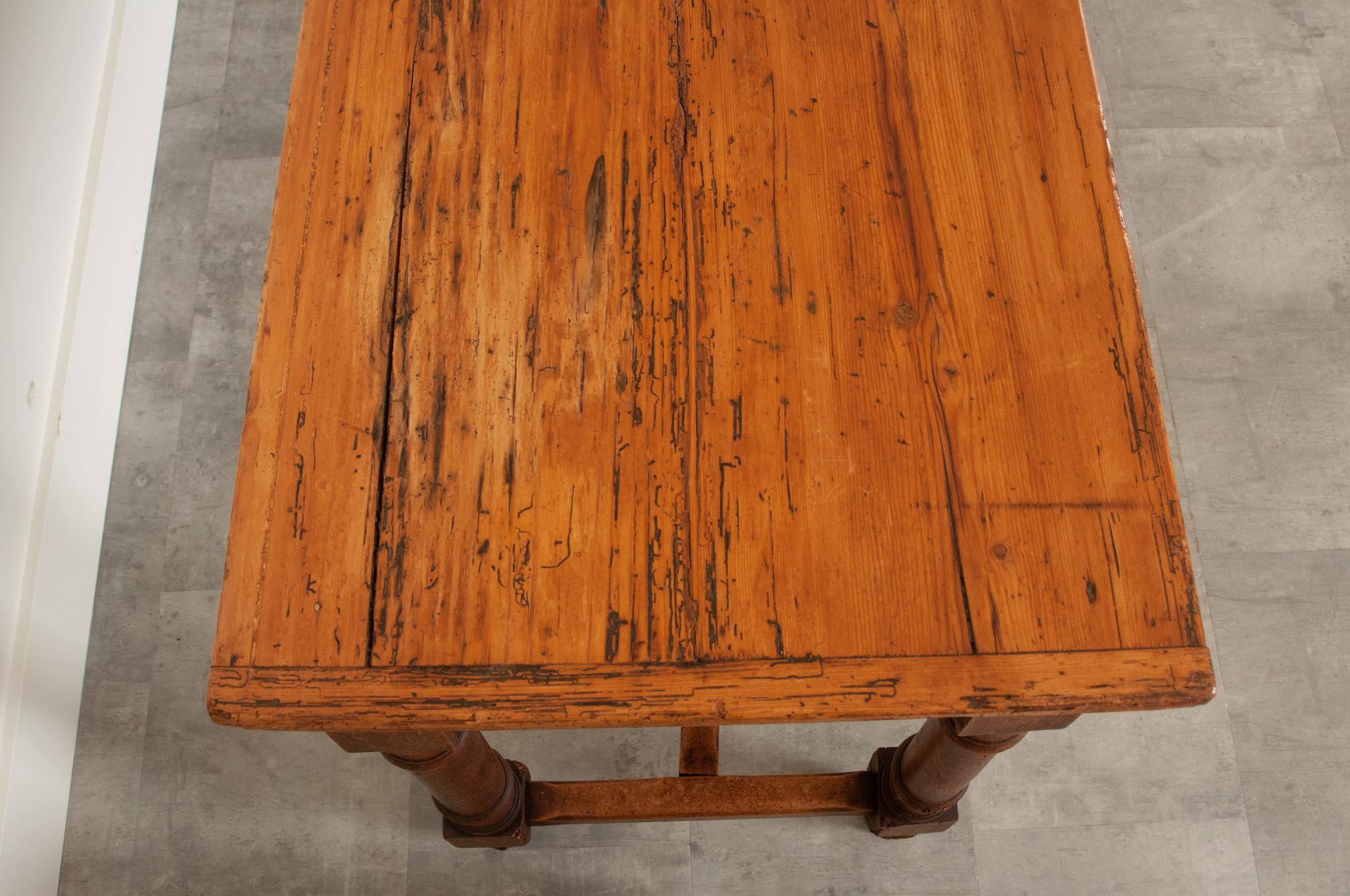 French, 19th Century, Pine Table 2