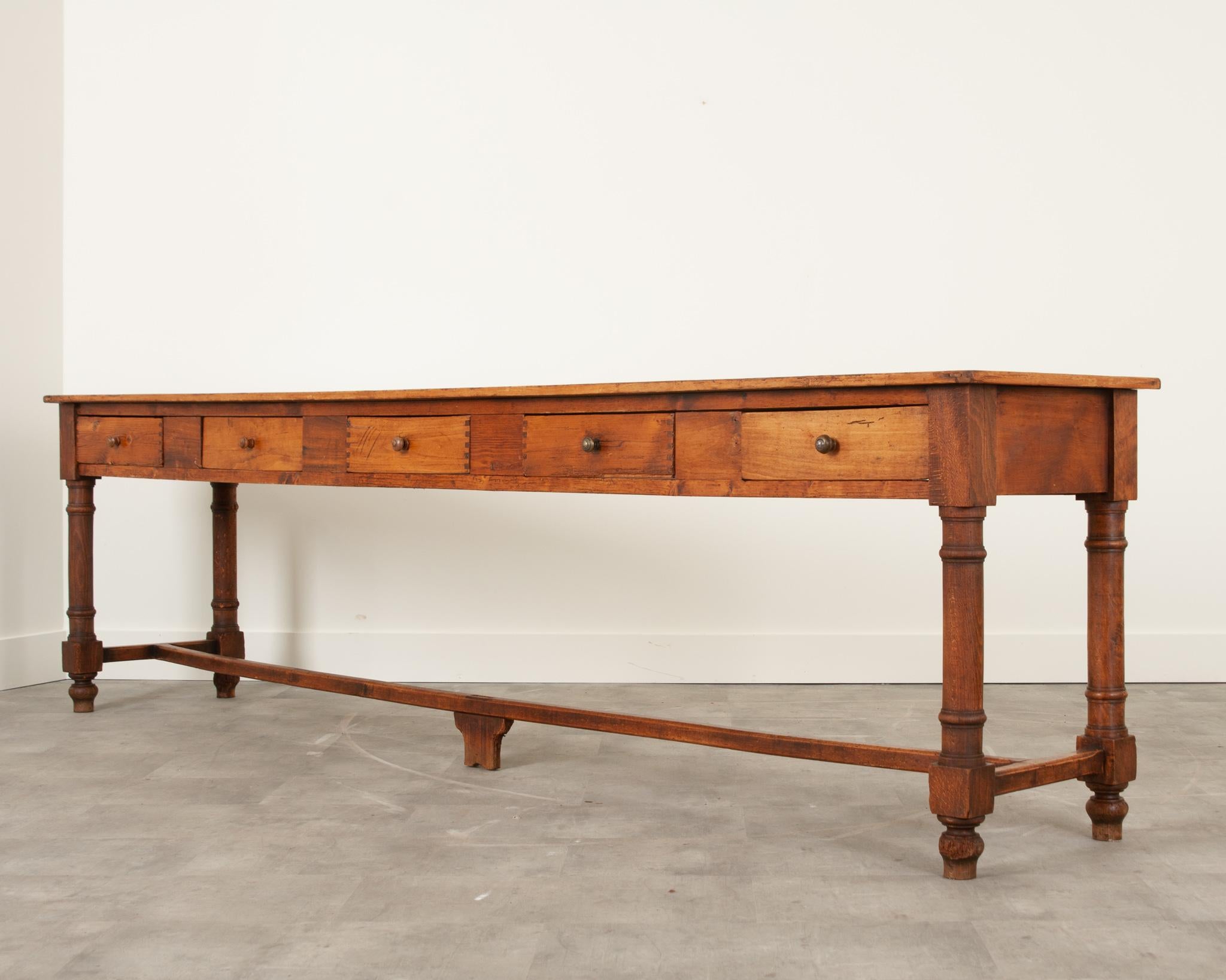 French, 19th Century, Pine Table 3