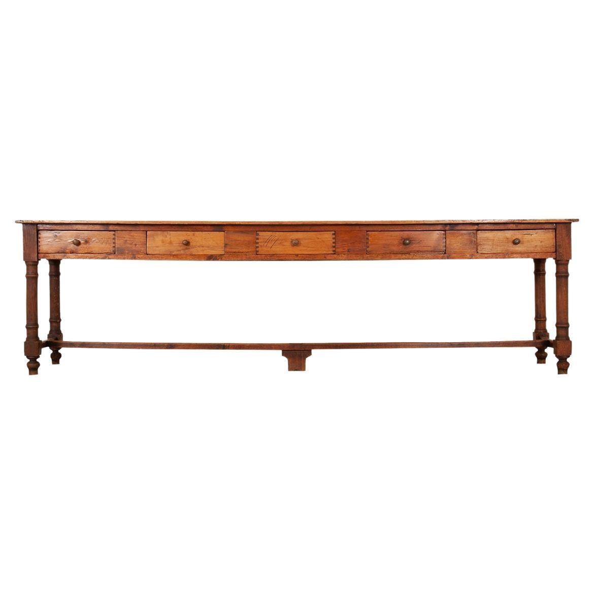 French, 19th Century, Pine Table