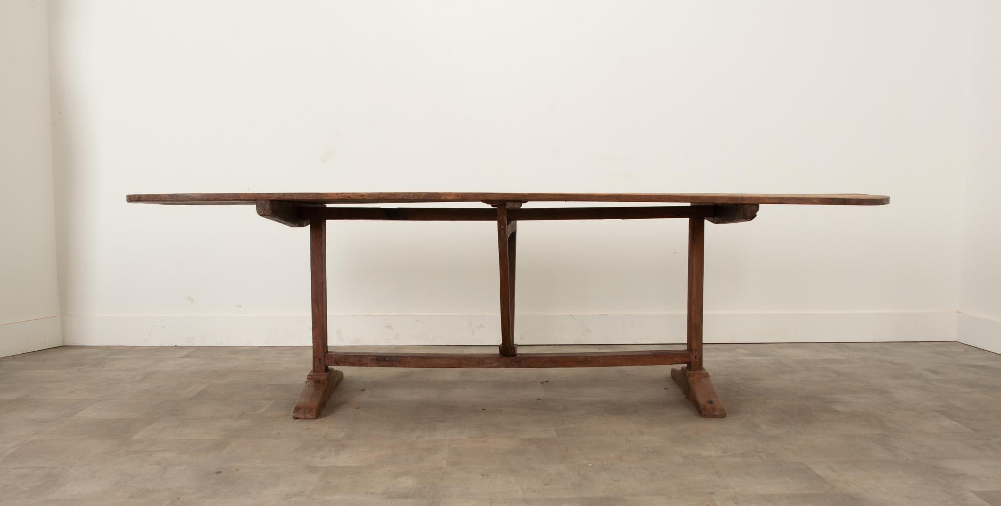 French 19th Century Pine Vendange Table For Sale 4