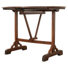 Antique French 19th Century Pine Vendange Table