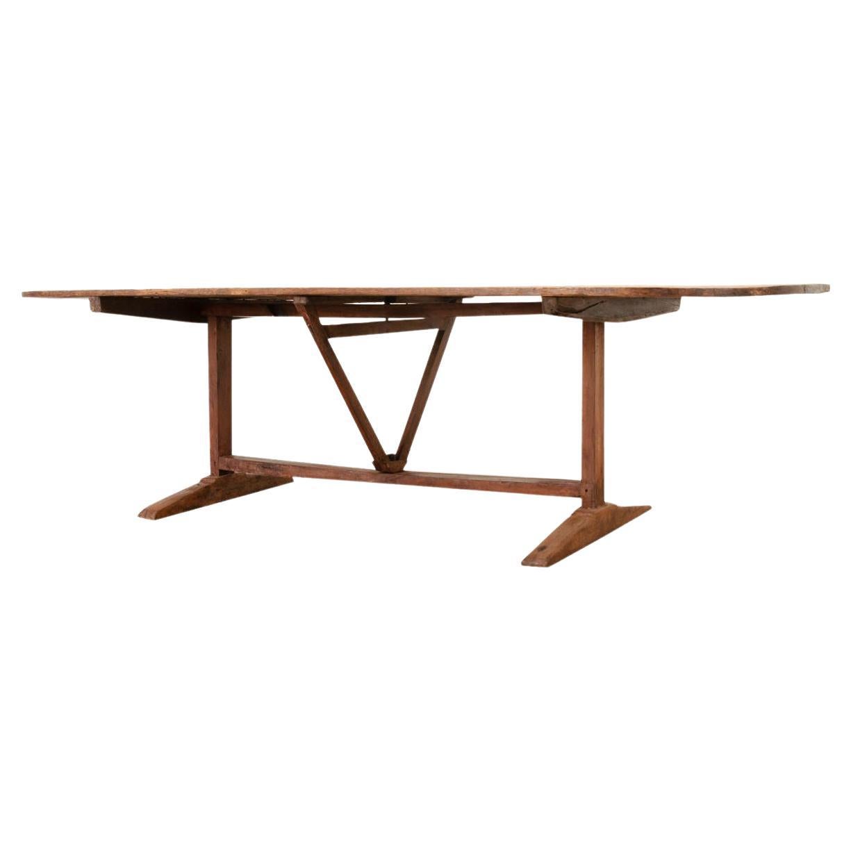 French 19th Century Pine Vendange Table For Sale