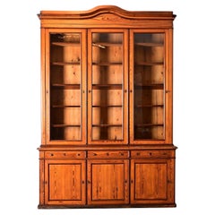 Bibliotheque en pitch-pine du 19eme siecle