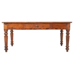French 19th Century Pitch Pine Coffee Table