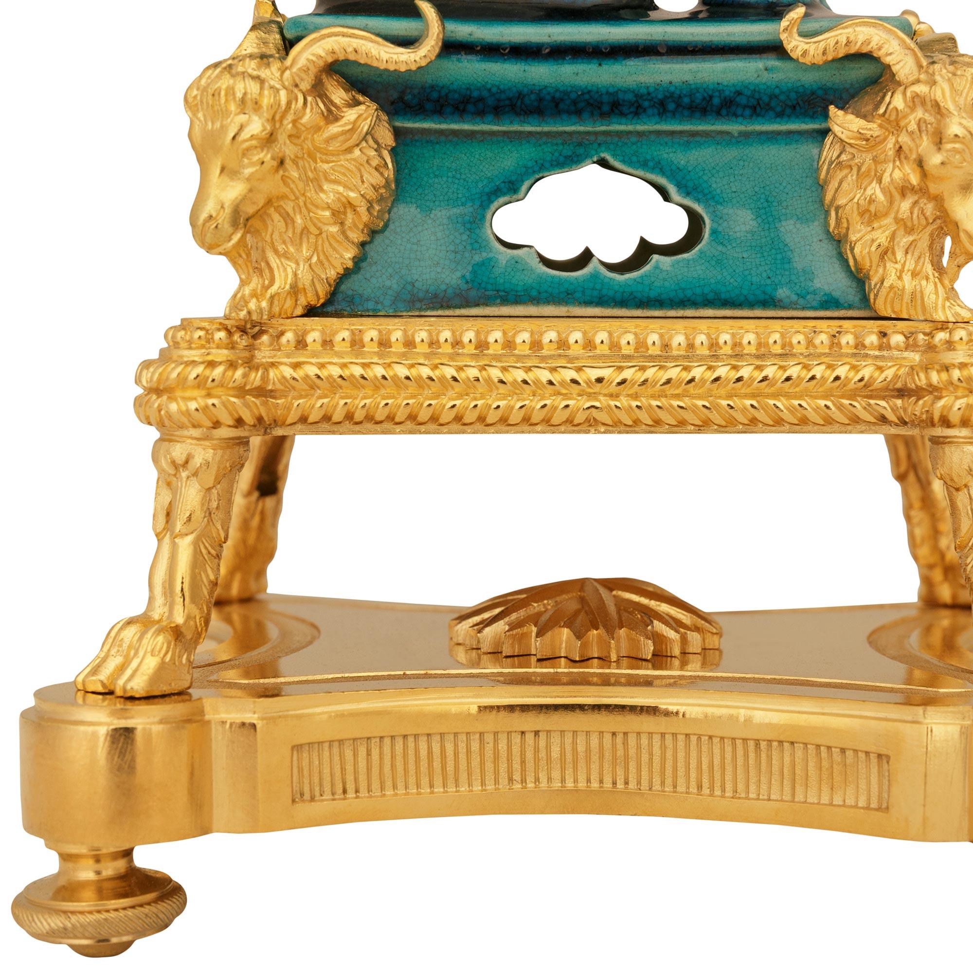 French 19th century Porcelain and Ormolu garniture set, stamped S.F.R.A. in vendita 1