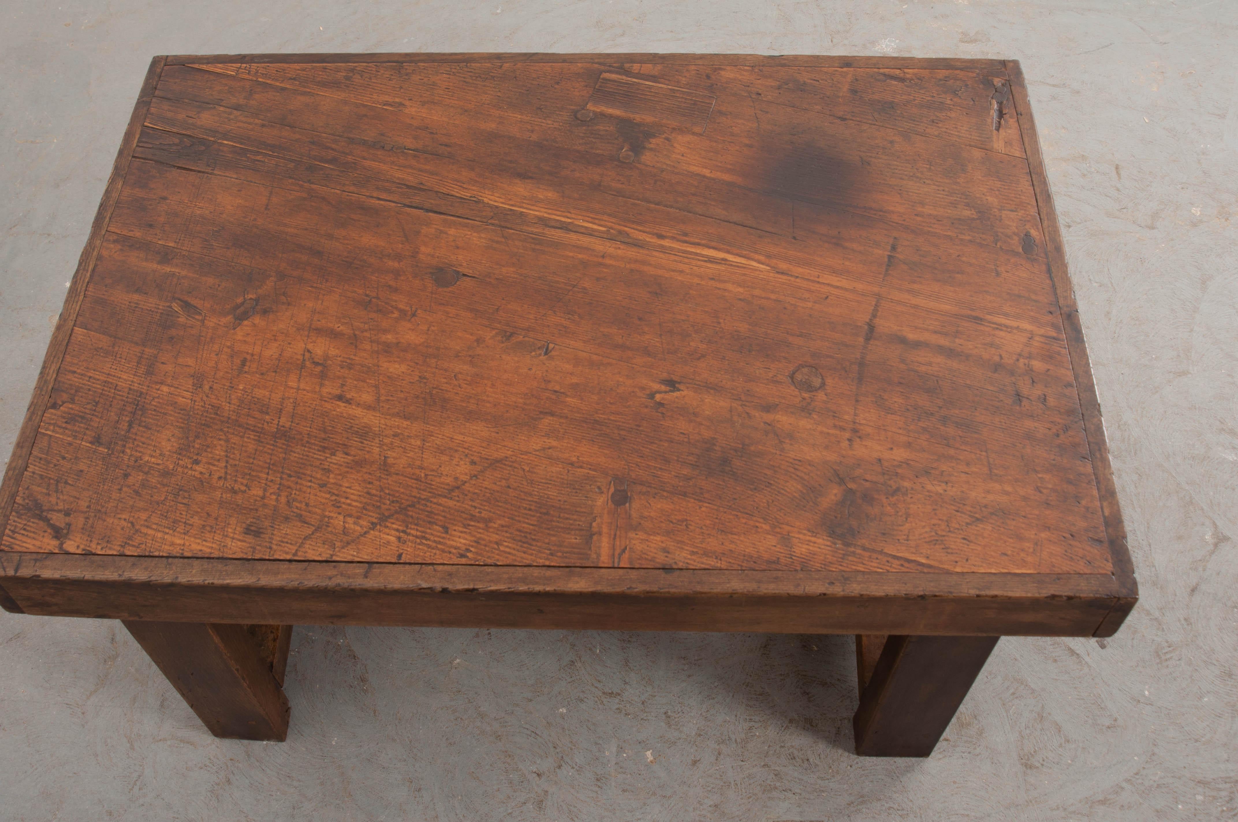 French Provincial French 19th Century Provincial Oak Low Table