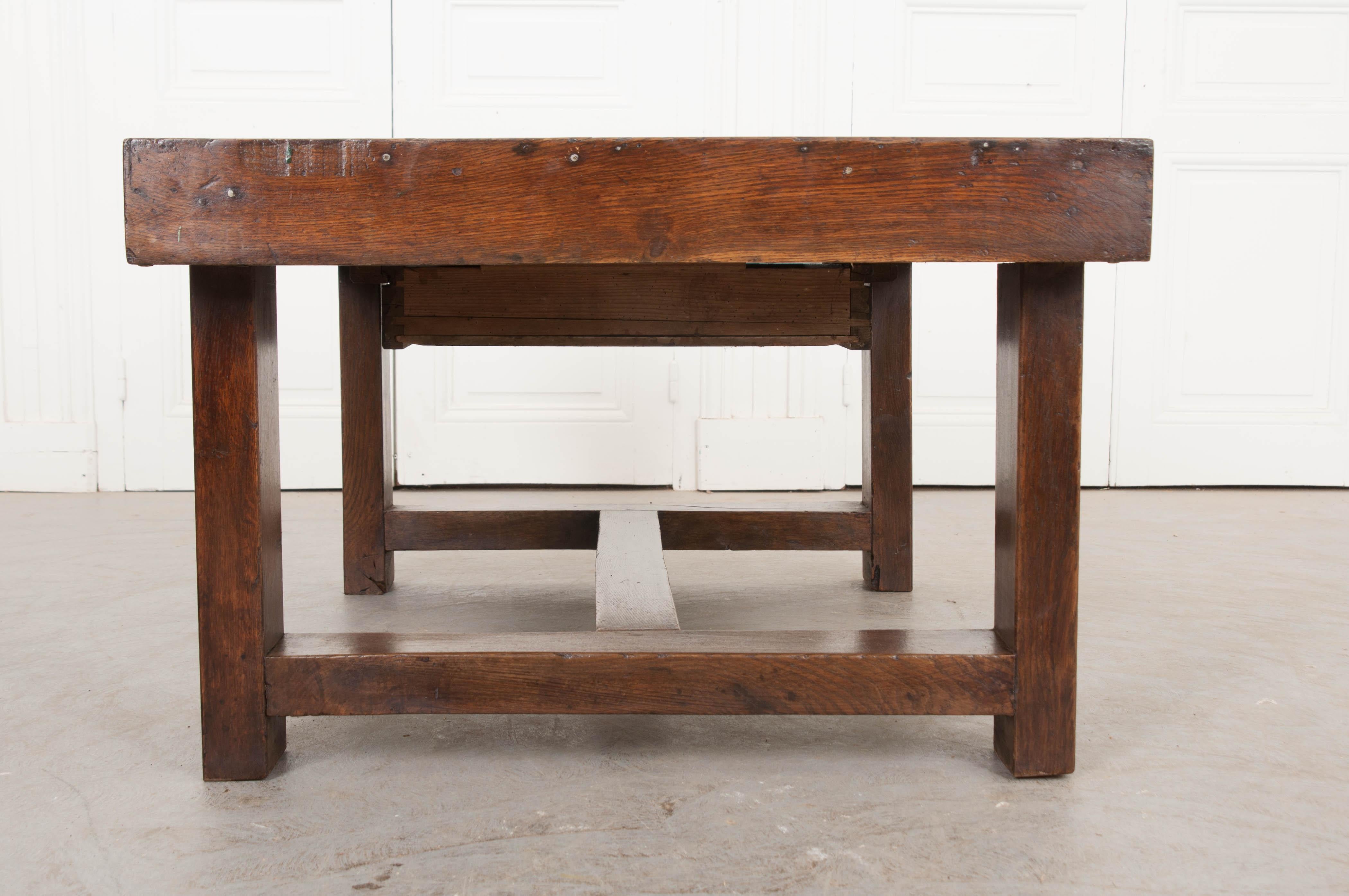 French 19th Century Provincial Oak Low Table 3