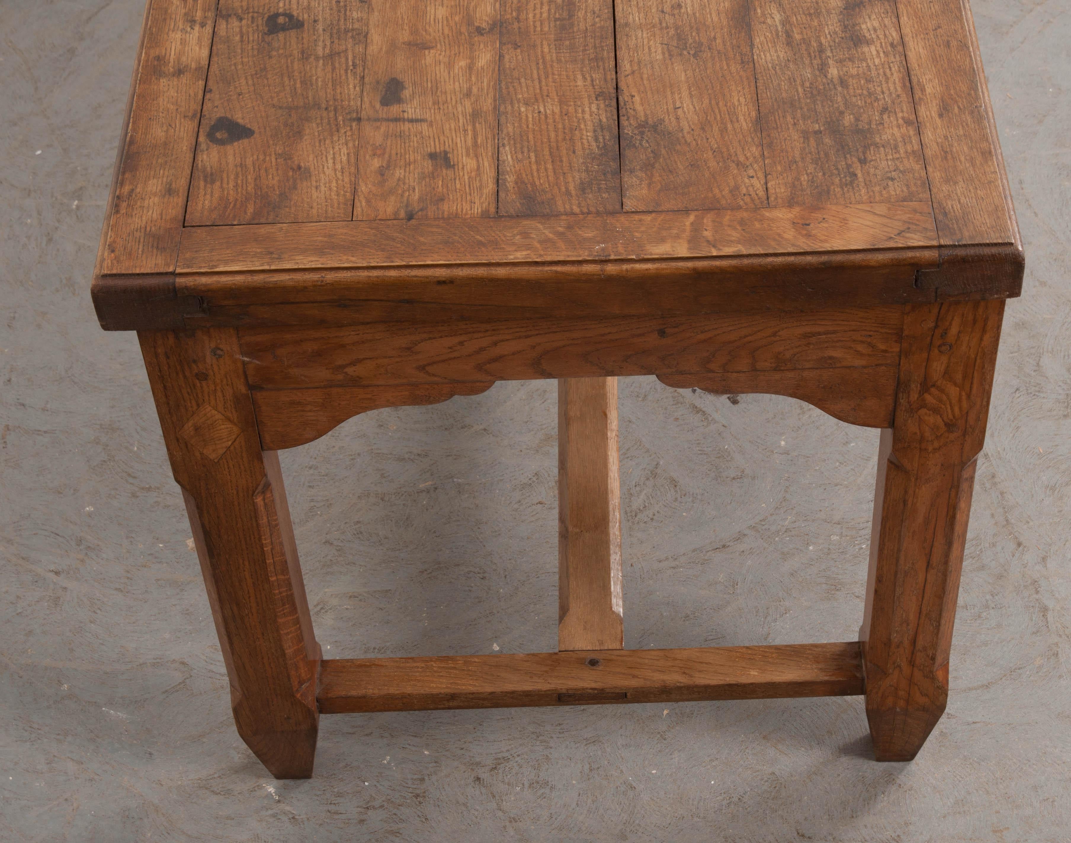 French 19th Century Provincial Oak Refectory Table 5
