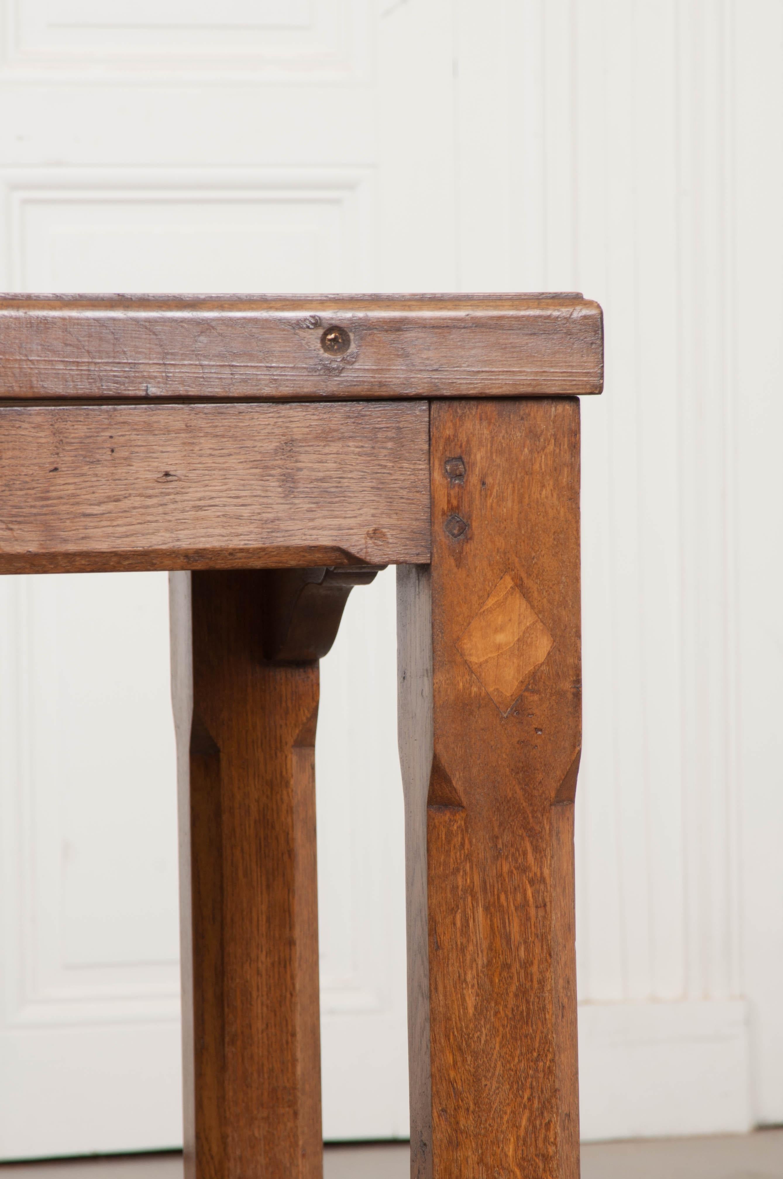 French 19th Century Provincial Oak Refectory Table 3