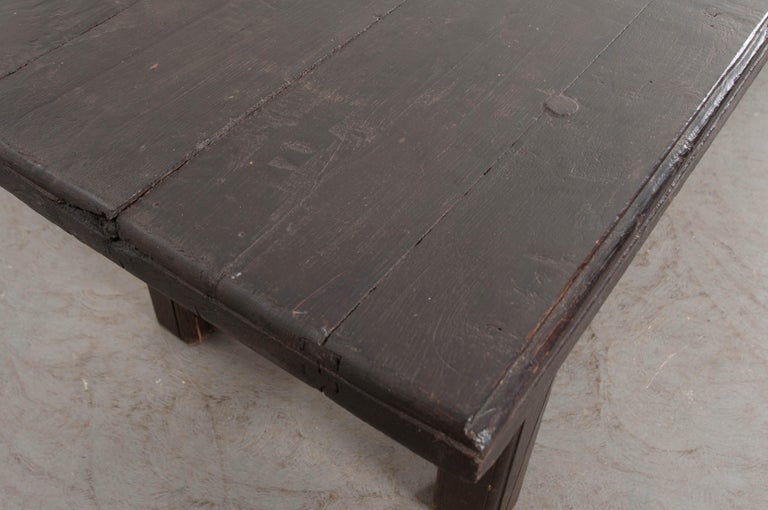 French 19th Century Provincial Oak Trestled Farm Table In Good Condition In Baton Rouge, LA