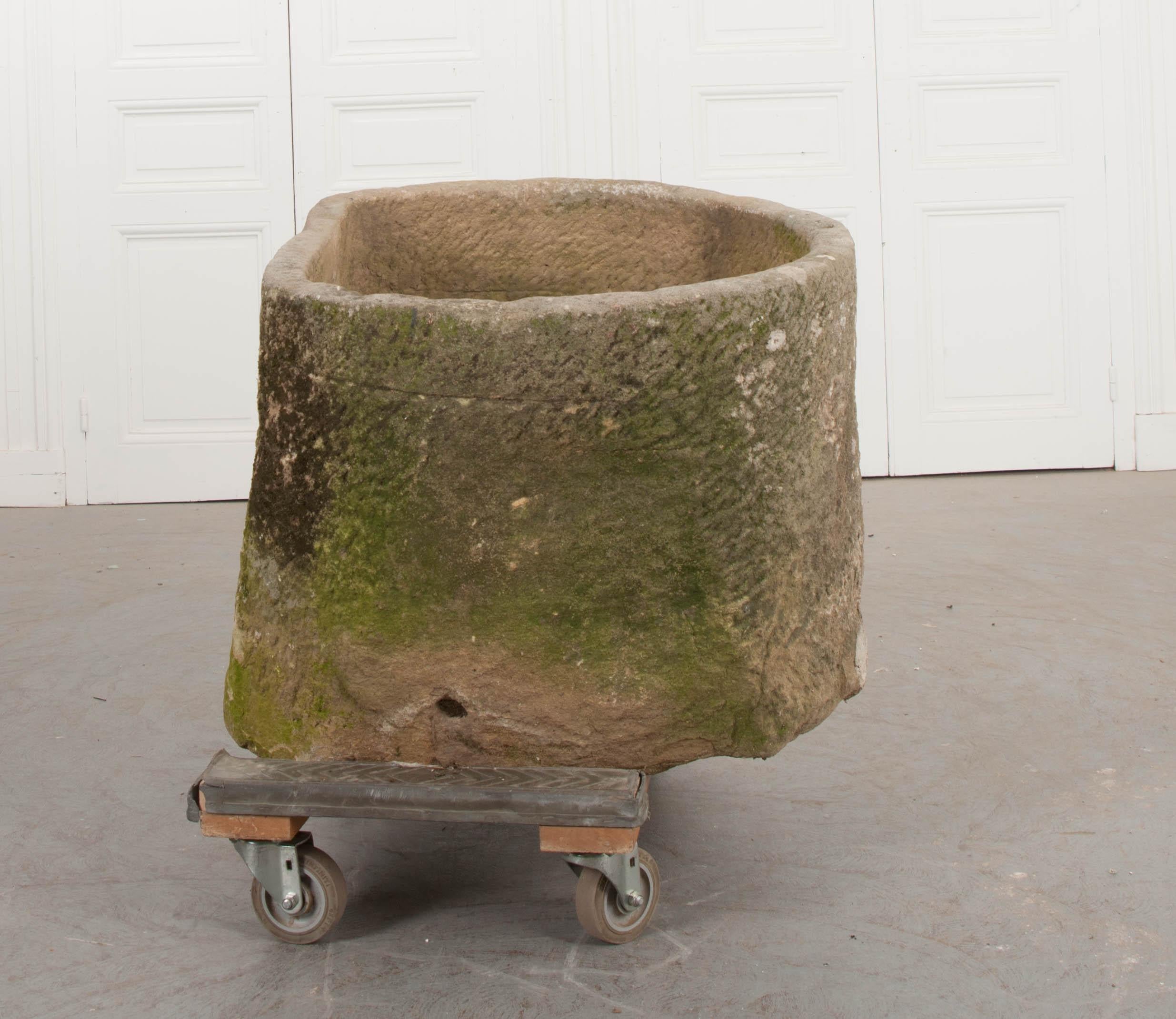 French 19th Century Provincial Stone Watering Trough In Good Condition In Baton Rouge, LA