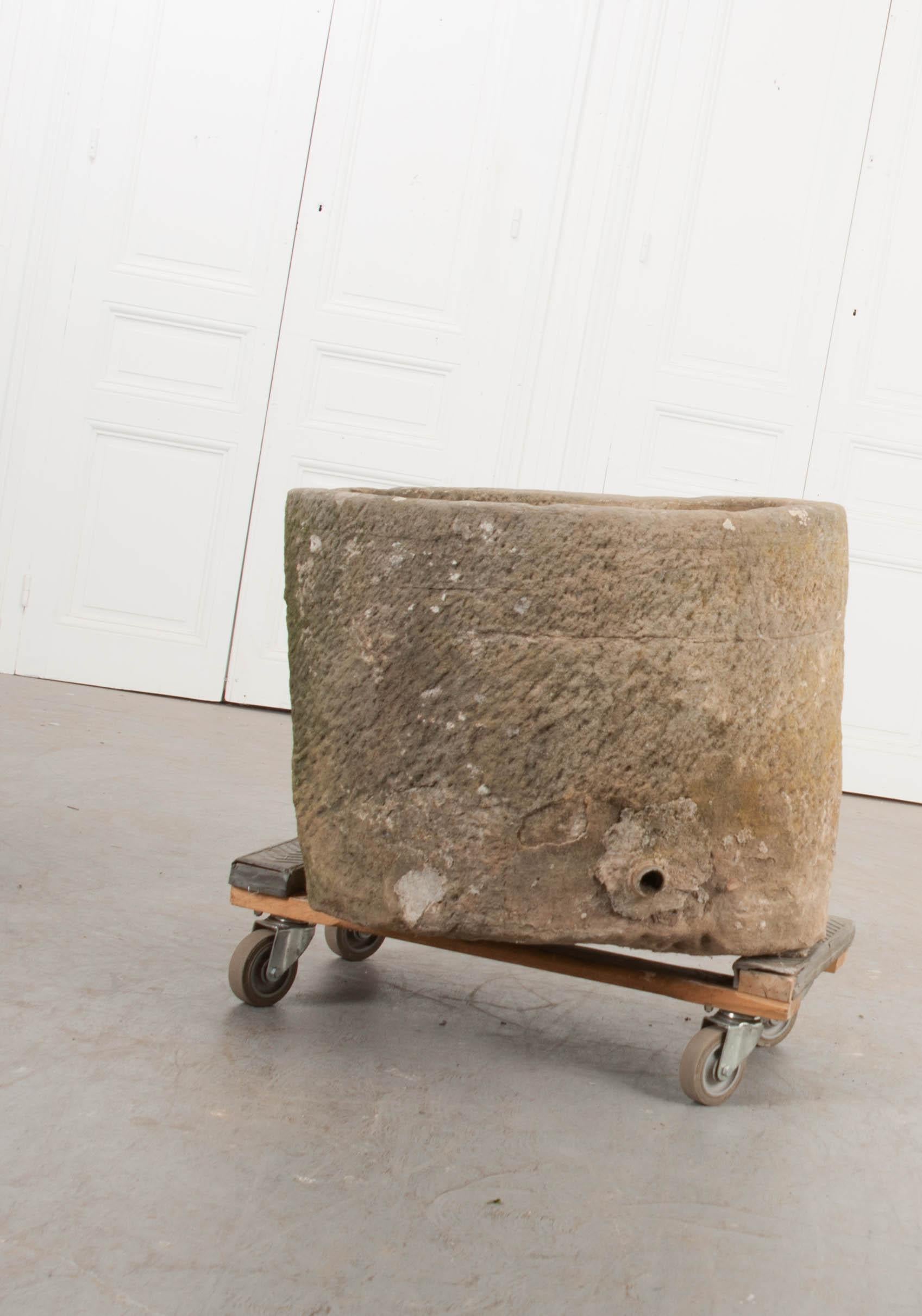 French 19th Century Provincial Stone Watering Trough 1