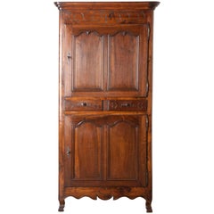 French 19th Century Provincial Walnut Homme Debout