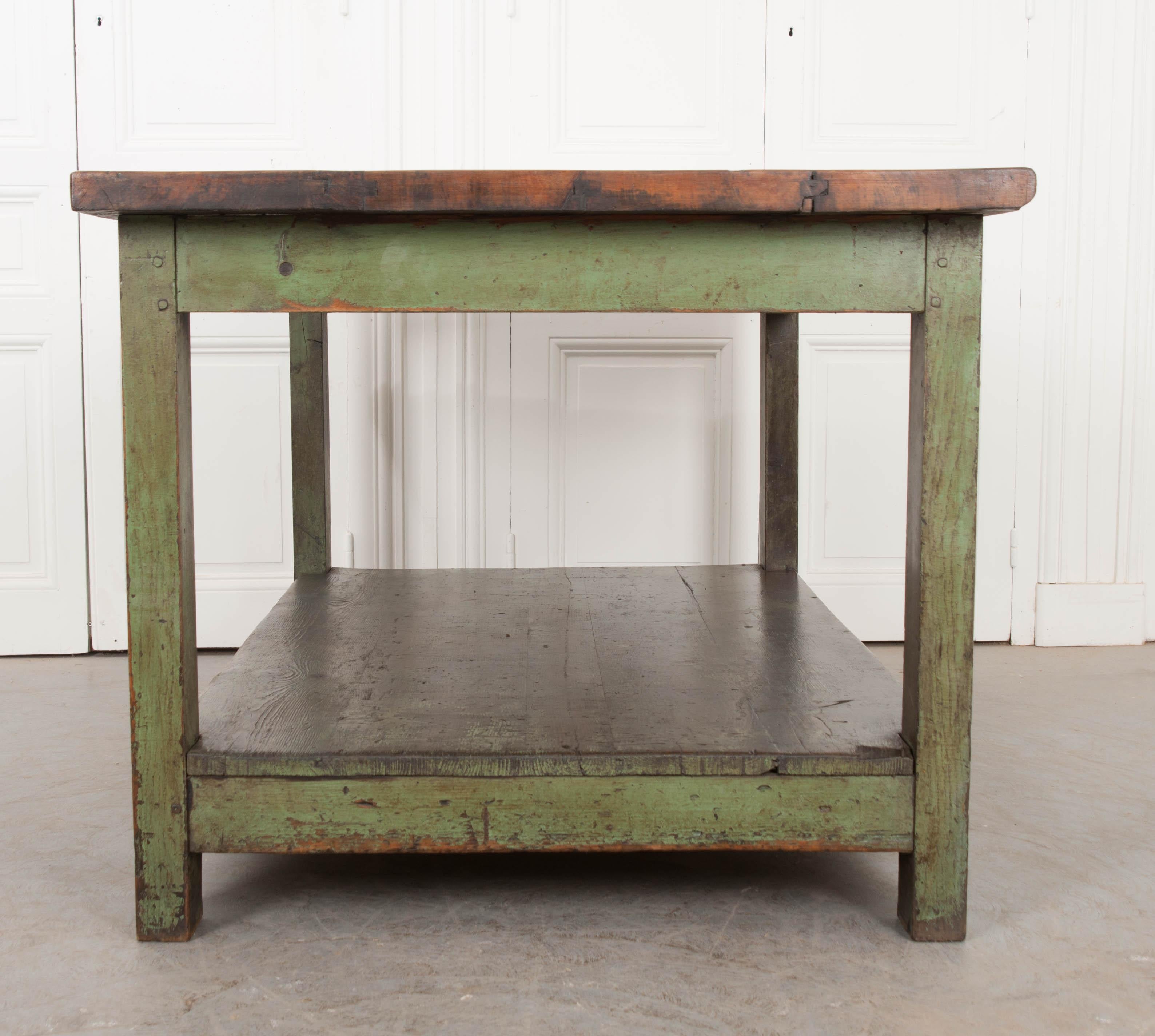 French 19th Century Provincial Walnut Work Table 8