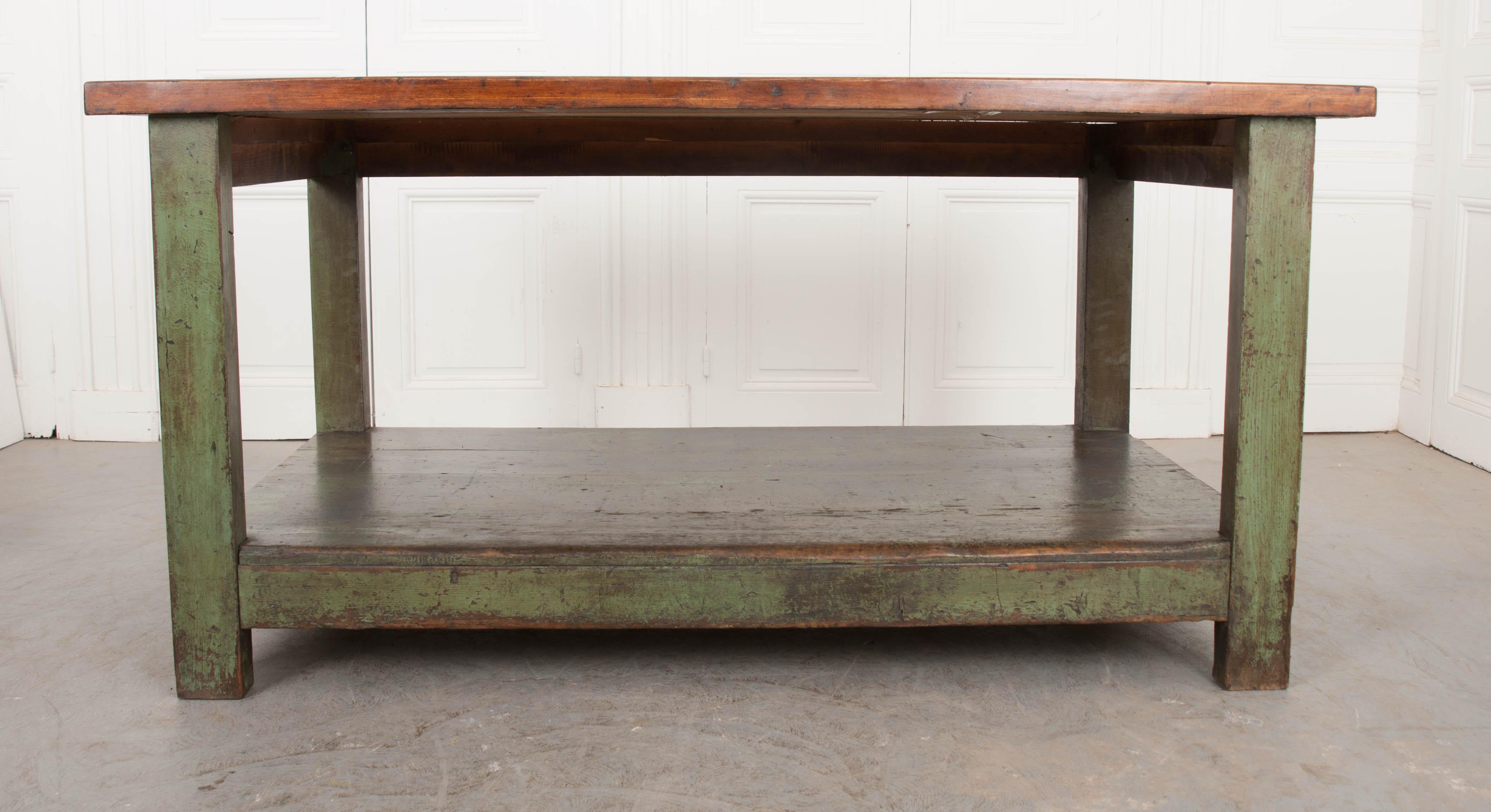 French 19th Century Provincial Walnut Work Table 10