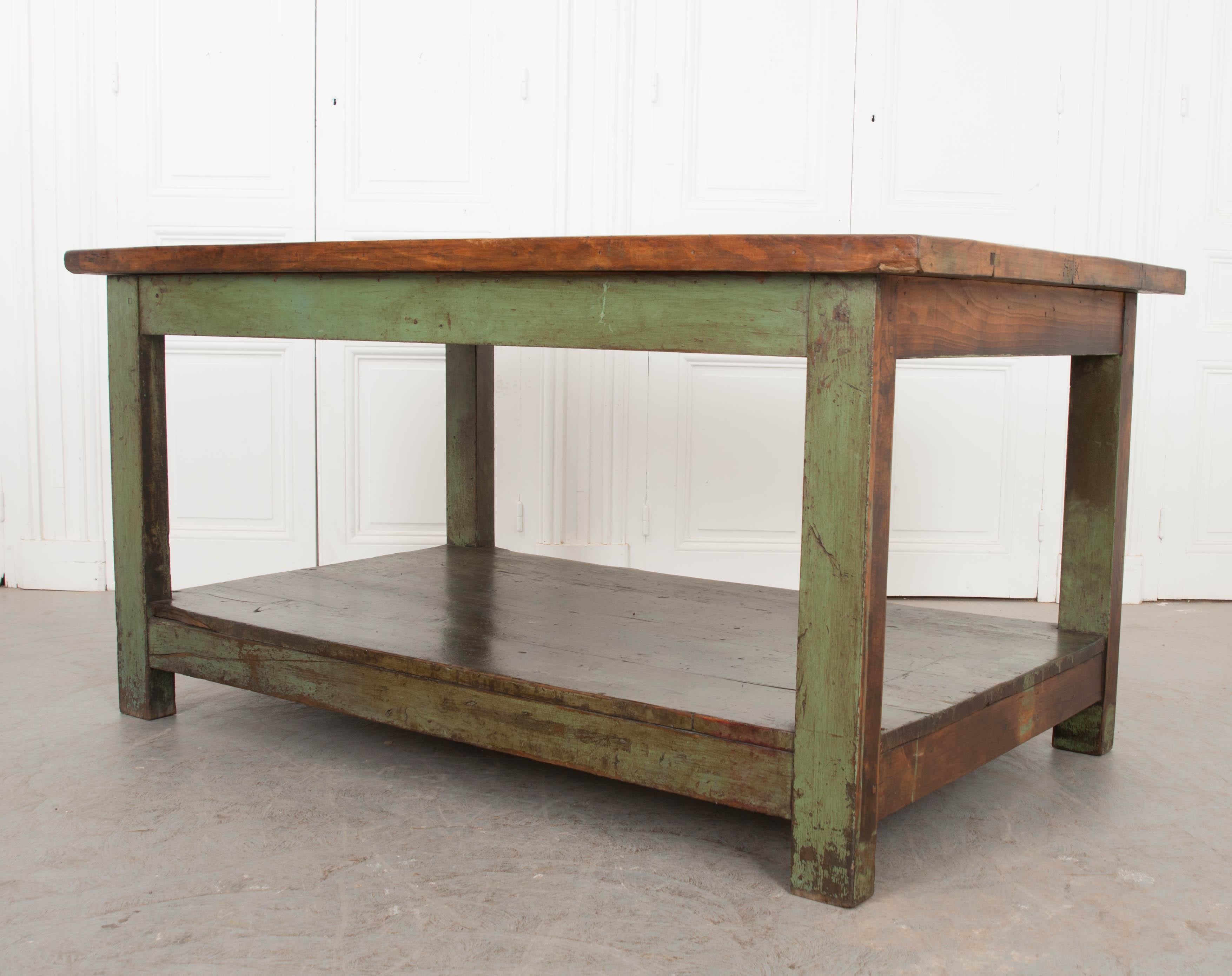 French 19th Century Provincial Walnut Work Table 2