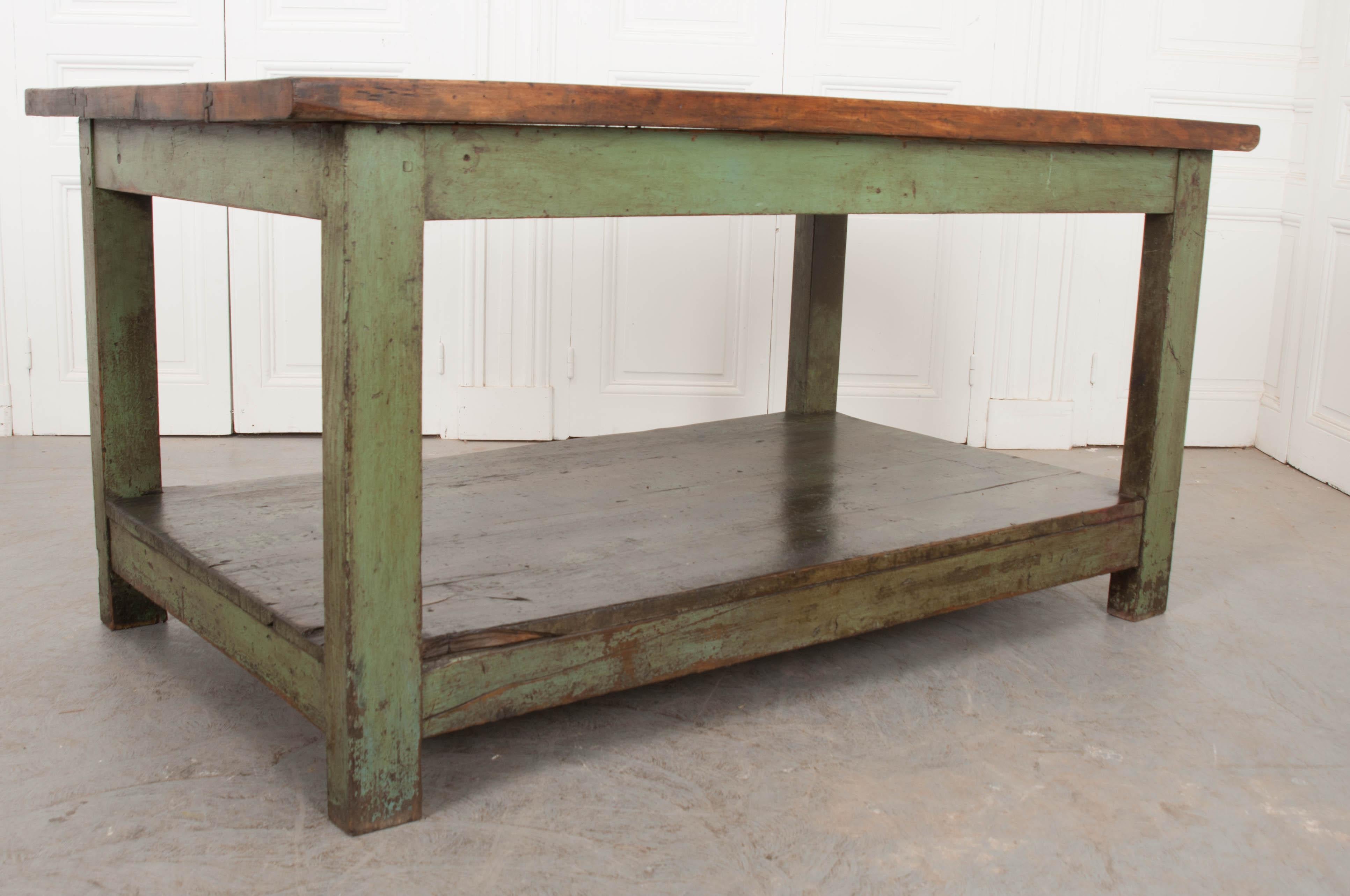 French 19th Century Provincial Walnut Work Table 4