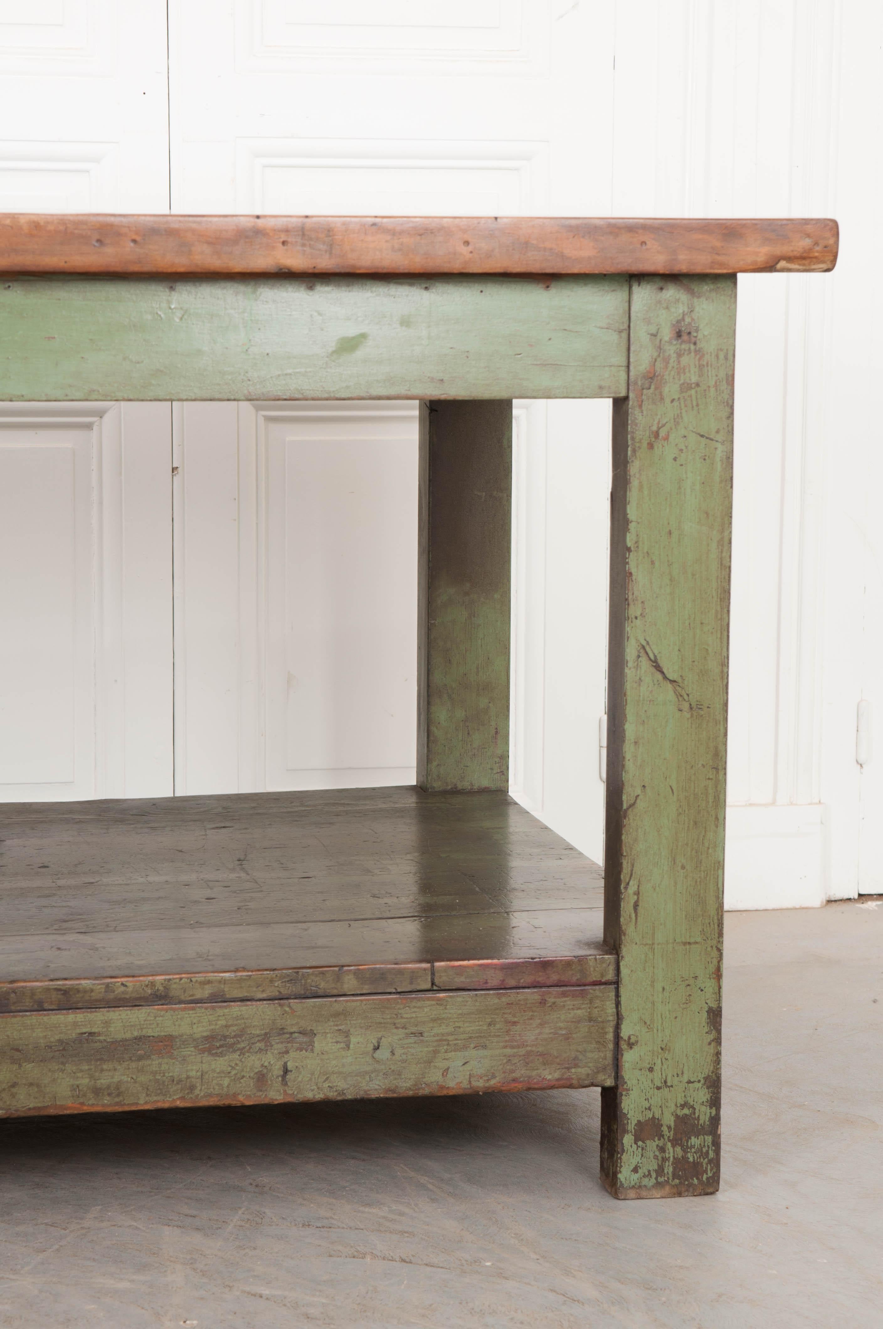 French 19th Century Provincial Walnut Work Table 5