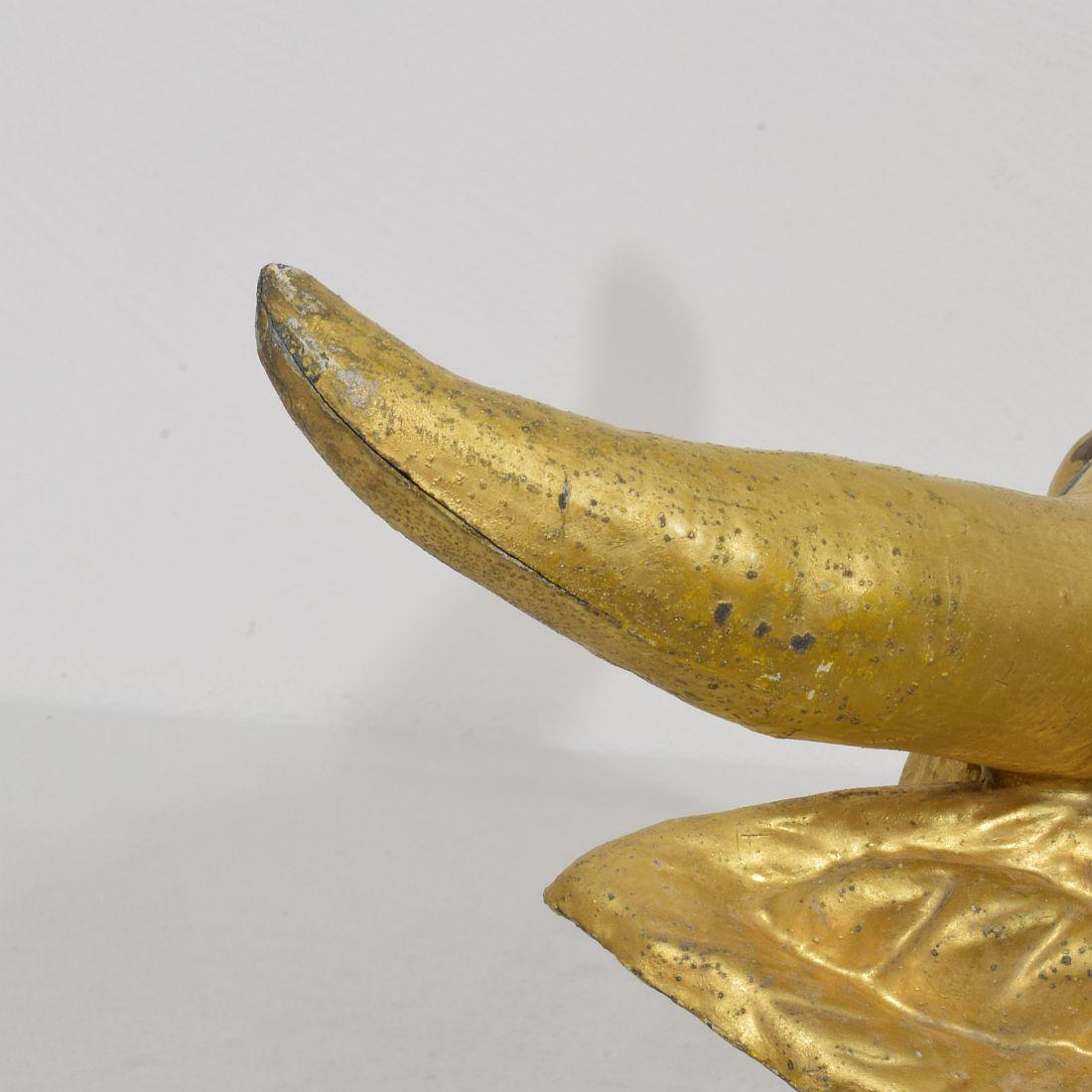 French 19th Century Rare Gilded Zinc Bull's Head Butcher's Sign For Sale 10